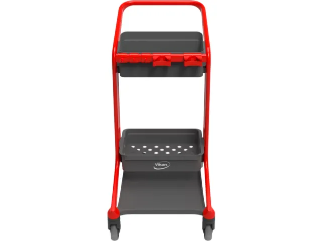 Vikan HyGo Mobile Cleaning Station Rood