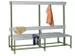 banc double,HxLxP 1600x2000x770mm,piètement RAL6011