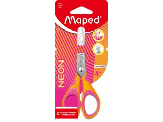 Kinderschaar Maped Pulse Soft Neon 13cm assorti op blister - 1