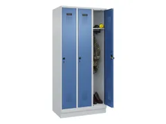 locker,HxBxD 1950x900x500mm,3vak,vak B 300mm,draaigrendel,sokkel