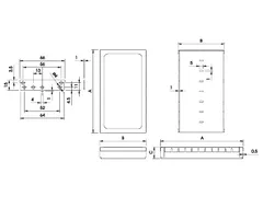 RFI LOW Modular Behuizing - 82.5x68x17mm
