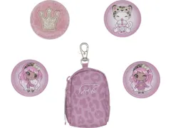 Mini tas Beckmann Furry pink incl. 5 buttons