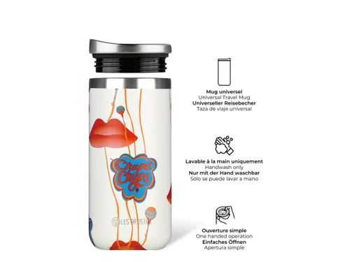 Thermosbeker Les Artistes Paris reisbeker 500ml Chupa Kiss