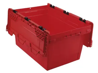 Euronorm-herbruikbare bakken,HxLxB 349x600x400mm,PP,rood - 1