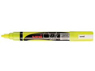 Krijtstift Uni-ball chalk rond 1.8-2.5mm fluor geel - 1