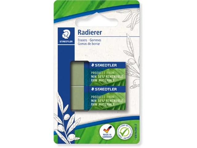 gum Eco olijfgroen 43 x 19 x 13 mm 2 stuks