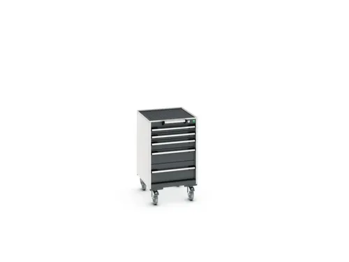 ladekast HxBxD 880x525x650mm 5laden romp RAL7035 front RAL7016