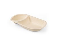 Snackbakje IEZZY A23 suikerriet PFAS-vrij 50 stuks 176x92x32mm