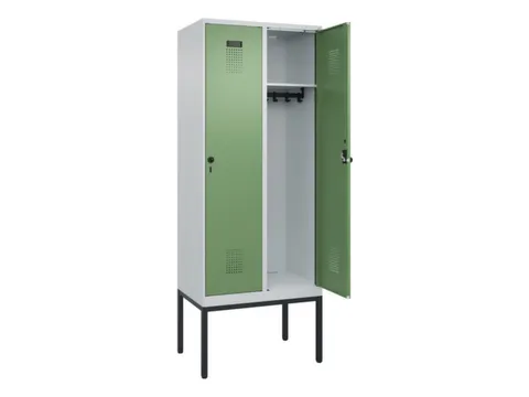 locker,HxBxD 2120x800x500mm,2vak,vak B 400mm,draaigrendel