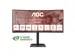 AOC E4 CU34E4CV 34 Inch Monitor UltraWide Quad HD LCD Zwart