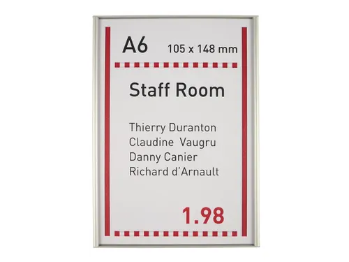 Menoor Deurbord Premium Vlak A6