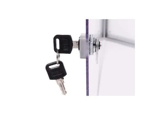 Binnenvitrine wand MAULextraslim whiteboard 6xA4 met slot