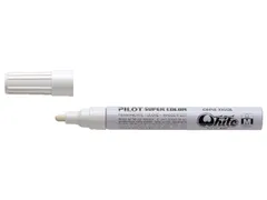 Viltstift Pilot Super Color Lakmarker Ronde Medium punt Wit