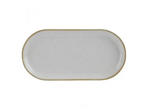 Smal ovaal bord Stone 30 cm 6 stuks