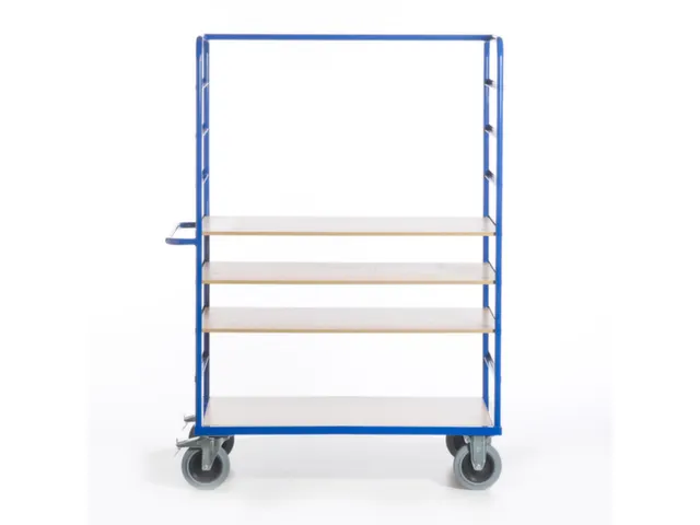 etagewagen,draagverm. 600kg,4etage(s),laadvl. LxB 1200x740mm,houtetage