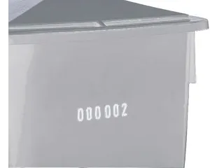 Zoutbak 400L H X L X B 775X 790X 605Mm Hdpe Grijs Deksel Oranje - 4