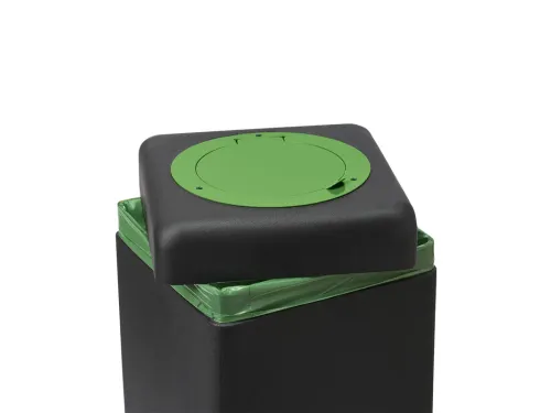 Afvalbak 90 liter EarthBin Groen Zwart