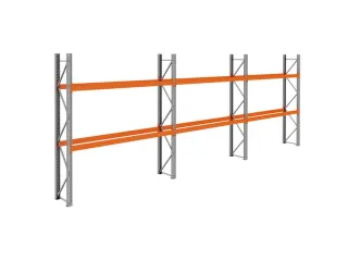 palletstelling,basis+2xaanbouw,HxBxD 3360x8500x750mm,vakl. 3000kg - 1