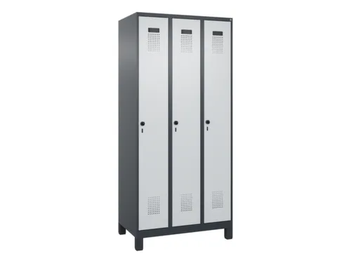 locker voor scheiding van kleding,HxBxD 1950x900x500mm,3vak