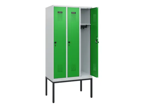 schoollocker,HxBxD 1950x900x500mm,3vak,vak B 300mm,draaigrendel