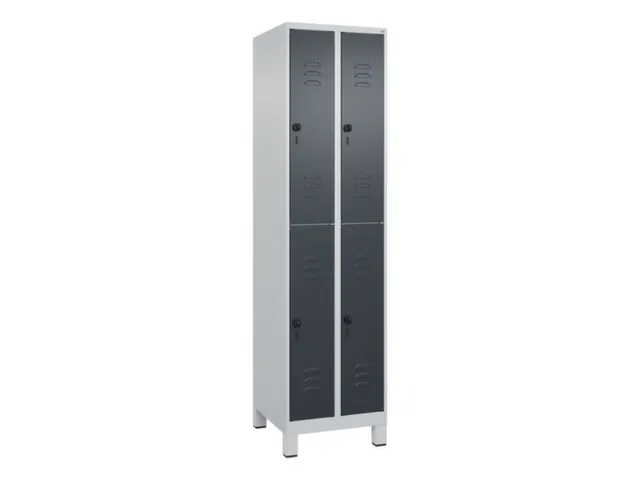 dubbeldekse locker,HxBxD 1950x500x500mm,2x2vak.,vak B 250mm