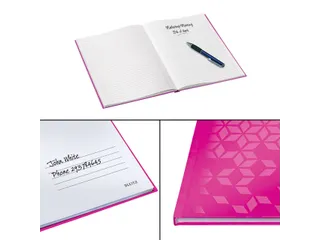 Notitieboek Leitz WOW A4 lijn roze - 6