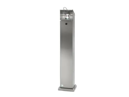 ontsmettingsmiddeldispenser,HxBxD 1147x180x130mm,v. 1l,v. buiten