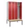 locker met bank,voor scheiding van kleding,HxBxD 2120x1200x815mm,4vak