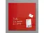 glasmagneetbord Sigel Artverum 48x48x1.5cm rood