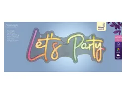 Ledbord Lumineo indoor USB neon Let's Party led Colour change effects