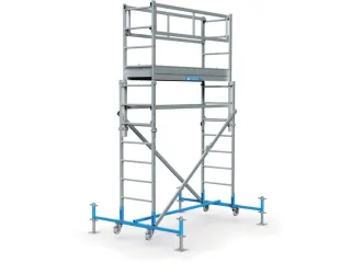 Vouwsteiger Aluminium H 5.60m Steigerafmetingen Hxbxl 4.64x2.30x2.85m - 1