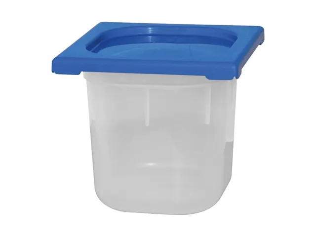 Caterchef Gastronoom voedseldoos PP 1/6 GN 150mm met blauwe deksel