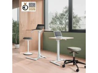 Zit-Sta bureau Leitz ergo compact inklapbaar 460x740x650mm wit - 6