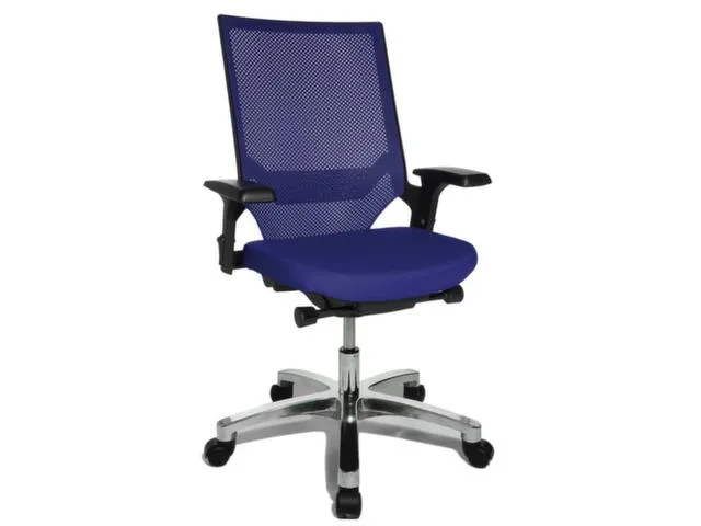 Siège De Bureau Pivotant Bleu Assise Hxlxp 420-550X480X460Mm Mécan.