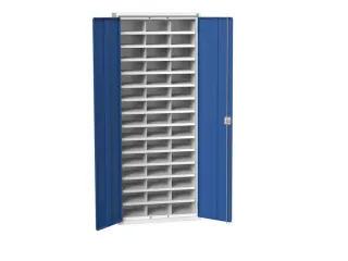 post-/sorteerkast 2000x800x350mm 3x15vakken RAL7035+RAL5010 - 1