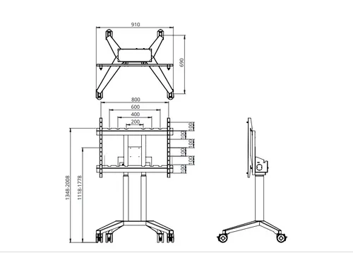moTion e-screen mobiel onderstel MS-12S