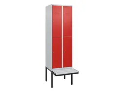 Dubbeldekse dekenkist,HxBxD 2120x600x815mm,2x2vak.,vak B 300mm