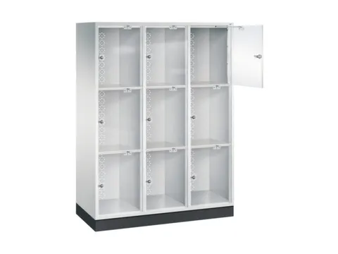 grootvolume-lockersysteem,HxBxD 1750x1220x500mm,3x3vakken,cil.-slot