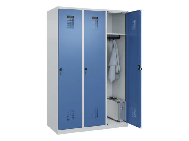locker,HxBxD 1850x1200x500mm,3vak,vak B 400mm,draaigrendel