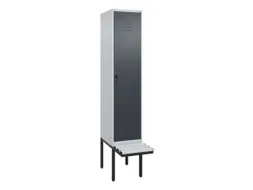 locker voor scheiding van kleding,HxBxD 2120x400x815mm,1vak