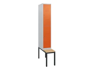 Dubbeldekse dekenkist,HxBxD 1950x300x815mm,1x2vak.,vak B 300mm - 1