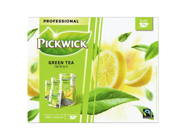 Groene Thee Pickwick Fair Trade green lemon 25x1.5gr