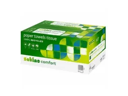 Handdoeken Comfort V-vouw rec wit 2-laags 25x23cm 3200st (277200)