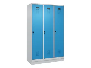 locker,HxBxD 1950x1200x500mm,3vak,vak B 400mm,draaigrendel,sokkel - 3