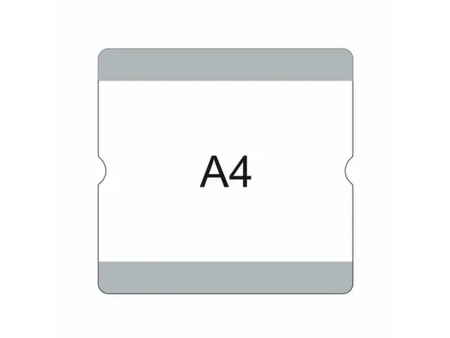 beschrijfbare hoes,markering HxB 302x290mm,PVC,grijs