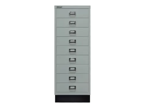 kantoor-ladekast HxBxD 940x349x432mm 9 laden romp lichtgrijs staal