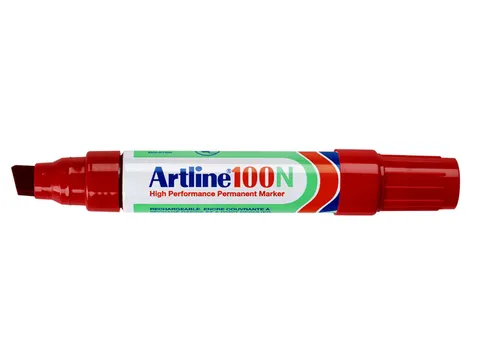Viltstift Artline 100 schuin 7.5-12mm rood