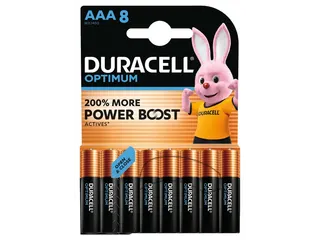 Batterij Duracell Optimum AAA 8 stuks - 1
