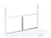 frame,v. montagetafel,HxB 500x1500mm,aluminium