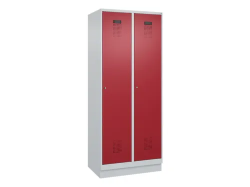 locker,HxBxD 1950x800x500mm,2vak,vak B 400mm,cil.-slot,sokkel